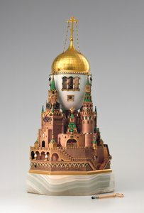 بيضة عيد الفصح موسكو الكرملين ، 1904-1906 بواسطة مصنع فابرجيه روسي