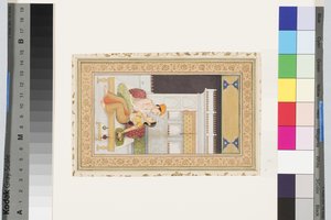 ديباك راجا ، حوالي عام 1750 (ألوان مائية غير شفافة وذهبية على ورق ، مثبتة على صفحة ألبوم) بواسطة فقير الله فقير الله