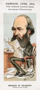 روبرت آرثر تالبوت جاسكوين سيسيل ، مركيز ساليسبري الثالث ، سياسي بريطاني ، 1874.