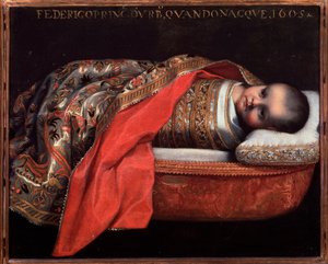 Portrait of Federico Ubaldo della Rovere, Duke of Urbino (infant) - Painting بواسطة Federico Fiori Barocci أو Baroccio