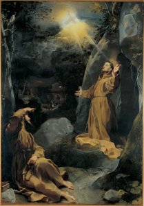 القديس فرنسيس الأسيزي يتلقى الوصمات بواسطة Federico Fiori Barocci أو Baroccio