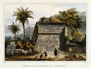 أطلال هرم Xochicalco ، 1839؟