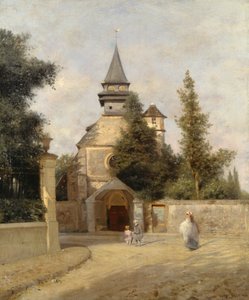 أطفال خارج الكنيسة ، بقلم فيديريكو روسانو (1835-1912) ، زيت على قماش ، 46.5 × 38 سم