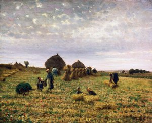 حصاد ، لوحة لفيديريكو روسانو (1835-1912) ، زيت على قماش ، 65 × 80 سم
