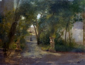 فيلا في بورتيشي ، لوحة رسمها فيديريكو روسانو (1835-1912)