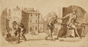 حلقة من حياة تاديو زوكارو بواسطة Federico Zuccaro