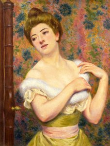 على منضدة الزينة. بواسطة Federigo Zandomeneghi