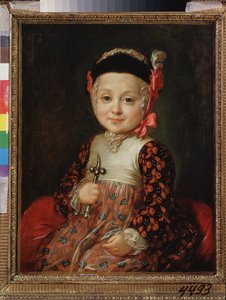 صورة أليكسي جريجوريفيتش بوبرينسكي (1762-1813) عندما كان طفلاً. (طفل غير شرعي لكاترين الثانية