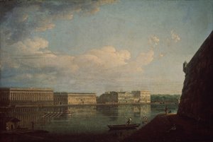 جسر السد كما رأينا من قلعة بطرس وبولس ، 1794