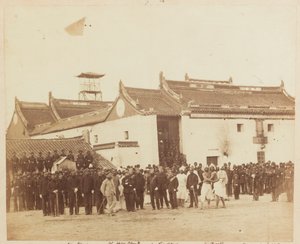 فوج بلوخ الثاني للمشاة الأصليين ، بومباي ، خارج نينغ بو جوس هاوس ، الصين ، 1860 بواسطة فيليس بيتو