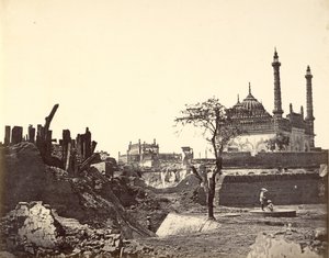 بطارية بالقرب من بيجوم كوتي. الهجوم الثاني للسير كولين كامبل في مارس 1858 بواسطة فيليس بيتو
