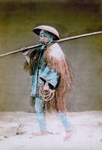 كولي في فستان الشتاء ، اليابان ، 1882 بواسطة فيليس بيتو