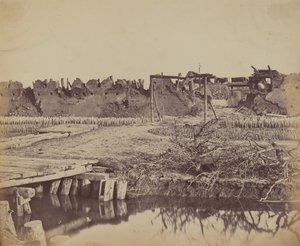 الجزء الخارجي من القلعة الشمالية يظهر المدخل الإنجليزي ، 21 أغسطس 1860 ، 1860. بواسطة فيليس بيتو