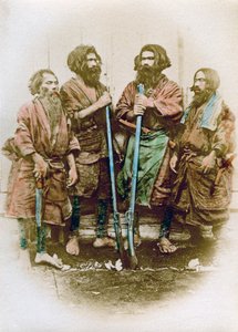 مجموعة من شعب الأينو ، اليابان ، 1882 بواسطة فيليس بيتو