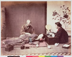 مدلك ياباني ، 1890 (طبعة زلال) بواسطة فيليس بيتو