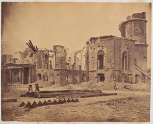 الجزء الأمامي من الإقامة ، لكناو ، 1858 بواسطة فيليس بيتو