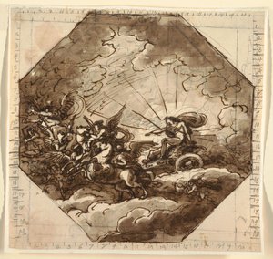 أبولو في عربته مع Aurora ، Sala Ottogonale ، Palazzo Milzetti ، Faenza بواسطة فيليس جياني