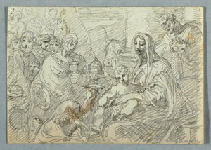 رسم، دراسة عن عشق المجوس بعد لودوفيكو كاراتشي، 1800-1820 بواسطة فيليس جياني