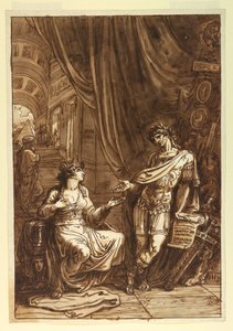 رسم، كليوباترا تتوسل إلى O، حوالي عام 1820 بواسطة فيليس جياني