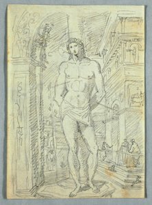 رسم، دراسات لرؤوس وأيدي النساء والأطفال، 1810-1820 بواسطة فيليس جياني