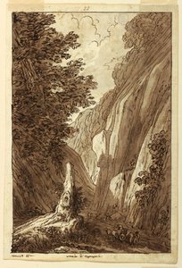 رسم، الطريق إلى كابرارولا، حوالي عام 1813 بواسطة فيليس جياني