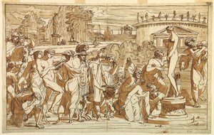 رسم، عبادة فينوس في منظر طبيعي كلاسيكي، حوالي عام 1820 بواسطة فيليس جياني