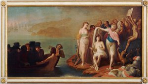 وصول المنفيين الإيطاليين إلى فرنسا عام 1802 (الرسم ، أوائل القرن التاسع عشر)