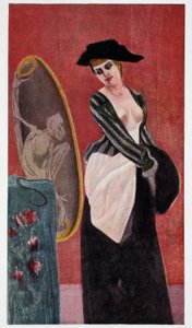 The Demon of Covettery: انعكاس وحشي لامرأة تنظر إلى نفسها في المرآة ، "Felicien Rops" لرودولف كلاين.