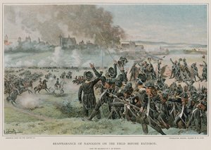 عودة ظهور نابليون في الميدان قبل راتسبون بواسطة Felicien baron de Myrbach Rheinfeld