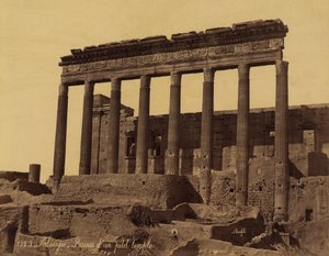 Unattached Colonnade before a Temple in Palmyra, Syria بواسطة فيليكس بونفيس