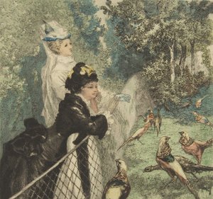 في حديقة الحيوان ، كاليفورنيا. 1873. بواسطة فيليكس براكيموند