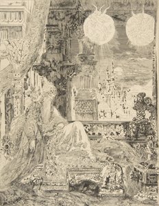 حلم ساكن مغولي ، 1886. بواسطة فيليكس براكيموند