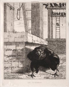 الغراب ، 1854. بواسطة فيليكس براكيموند
