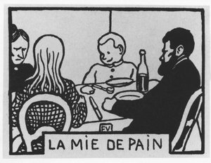 شعر الجزر: "la crumb de pain" ، Jules Renard ، رسم فيليكس فالوتون ، محرر. فلاماريون. بواسطة فيليكس إدوارد فالوتون