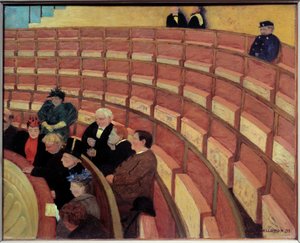 La troisième galerie au Theatre du Chatelet Peinture بواسطة Felix Vallotton (1865-1925) (ec.suiss.) 1895 Sun. 0،49x0،61 م باريس ، متحف أورسيه - المعرض الثالث في مسرح دو شاتليت. لوحة لفيليكس فالوتون (1865-1925) (المدرسة السويسرية) بواسطة فيليكس إدوارد فالوتون