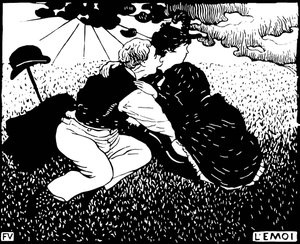 الأنا. نقش خشبي بواسطة فيليكس إدوارد فالوتون (1865-1925) بواسطة فيليكس إدوارد فالوتون