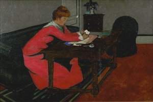 ميسيا في مكتبها ، 1897 بواسطة فيليكس إدوارد فالوتون