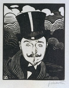 بورتريه رومان كولوس (1865-1952) (نقش خشبي) بواسطة فيليكس إدوارد فالوتون