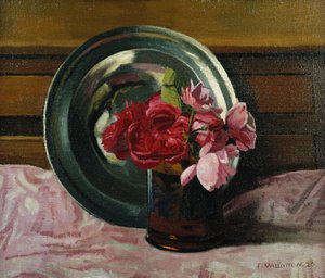 لا تزال الحياة مع الورود. Nature Morte aux Roses ، 1920 بواسطة فيليكس إدوارد فالوتون