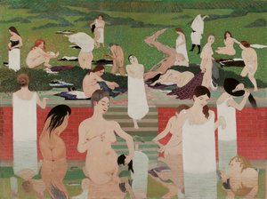 الحمام: أمسية صيفية الحمام في أمسيات الصيف 1892-1893 بواسطة فيليكس إدوارد فالوتون