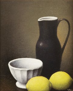 وعاء وليمون ، حوالي عام 1930 (زيت على قماش)