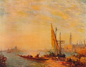 مدخل القناة الكبرى ، البندقية ، c1875 بواسطة فيليكس زيم