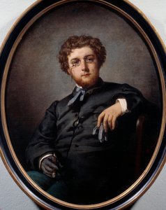 صورة جورج بيزيه (1838-1875) ، الملحن الفرنسي. لوحة لفيليكس هنري جياكوموتي (1828-1909). باريس ، متحف كارنافالي. بواسطة فيليكس هنري جياكوموتي
