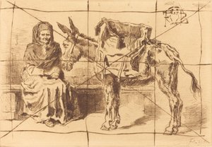 Cacoletière Assise Woman and Ass، 1875.