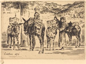 Feuilles d'Anes du Midi ورقة الحمير من الجنوب ، 1873. بواسطة فيليكس هيلير بوهوت