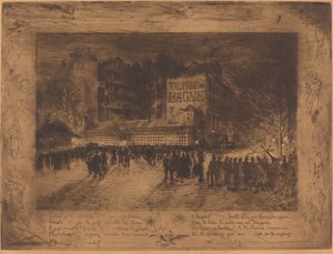 The Place des Martyrs and the Jailhouse ... 1885. بواسطة فيليكس هيلير بوهوت