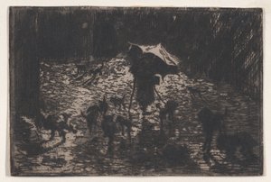 The Night Prowlers Les Noctambules ، 1865-98. بواسطة فيليكس هيلير بوهوت