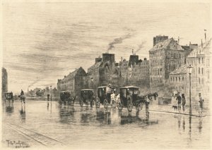 صباح شتوي على Quai de l'Hôtel-Dieu بواسطة فيليكس هيلير بوهوت