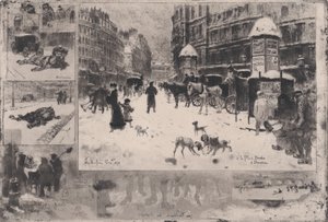 الشتاء في باريس ، أو الثلج في باريس ، 1879. بواسطة فيليكس هيلير بوهوت