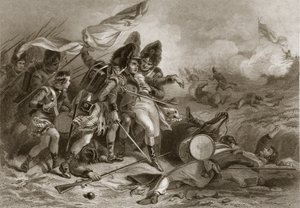 وفاة باكينهام في معركة نيو أورليانز ، حانة. 1860 بواسطة فيليكس أوكتافيوس كار دارلي